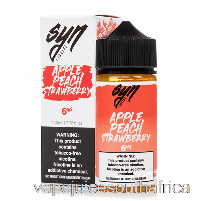 Vape Juice South Africa Apple Peach Strawberry - Syn Liquid - 100Ml 6Mg